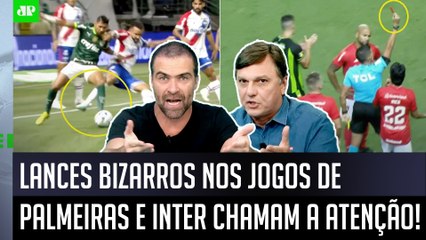 "É ABSURDO! Os árbitros no Brasil são..." LANCES BIZARROS nos jogos de Palmeiras e Inter REPERCUTEM!