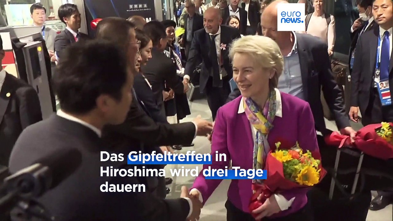 G-7-Gipfel: Scholz und von der Leyen in Hiroshima eingetroffen