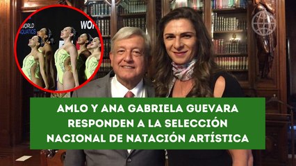 AMLO y Ana Gabriel Guevara responden al equipo de natación artística_VD_AMLOrespuesta