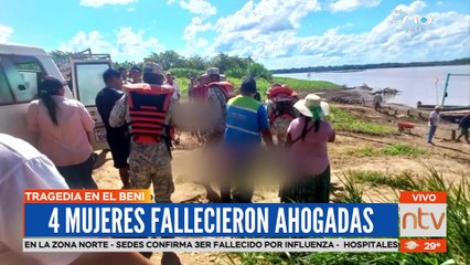 4 mujeres de una misma familia murieron ahogadas al tratar de cruzar el río Mamoré