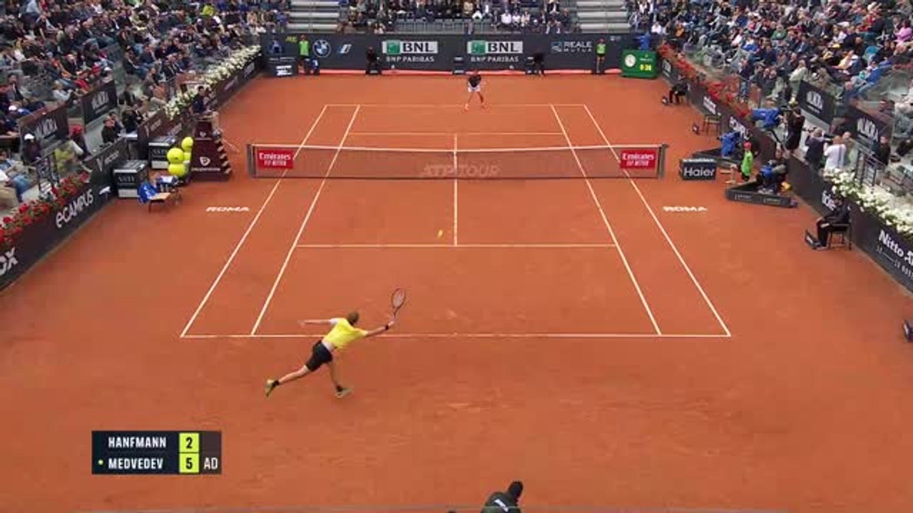 Highlights: hanfmanns lauf endet gegen medvedev