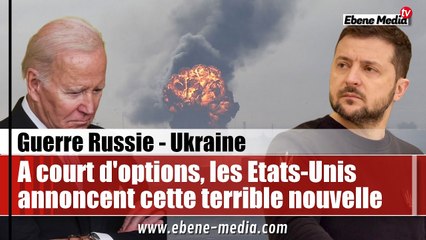 Rupture des terres : Les Etats-Unis annoncent la mauvaise nouvelle à l'Ukraine