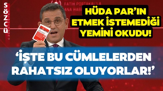 Fatih Portakal HÜDA Par'ın Yenilemek İstediği Milletvekili Yeminini Okudu!
