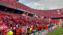 Así anima la afición del Sevilla minutos antes del partido ante la Juventus