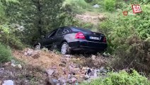 Kastamonu'da şarampole yuvarlanan otomobilin sürücüsü kayıplara karıştı