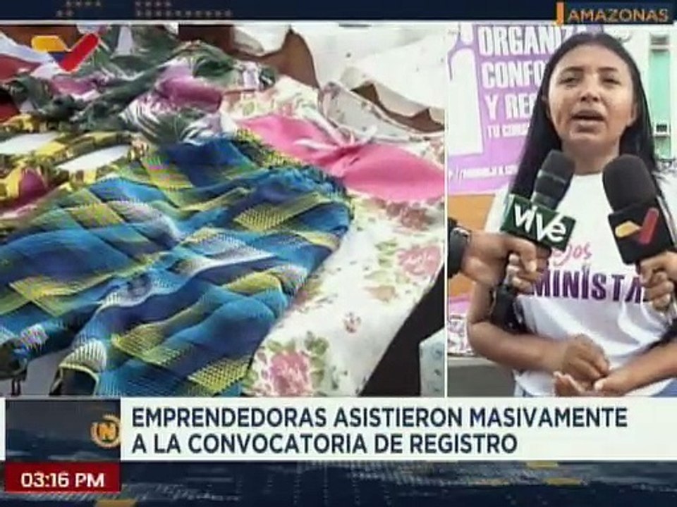 Emprendedoras participan en la captación y registro del Plan de Emprendimiento en el estado Amazonas