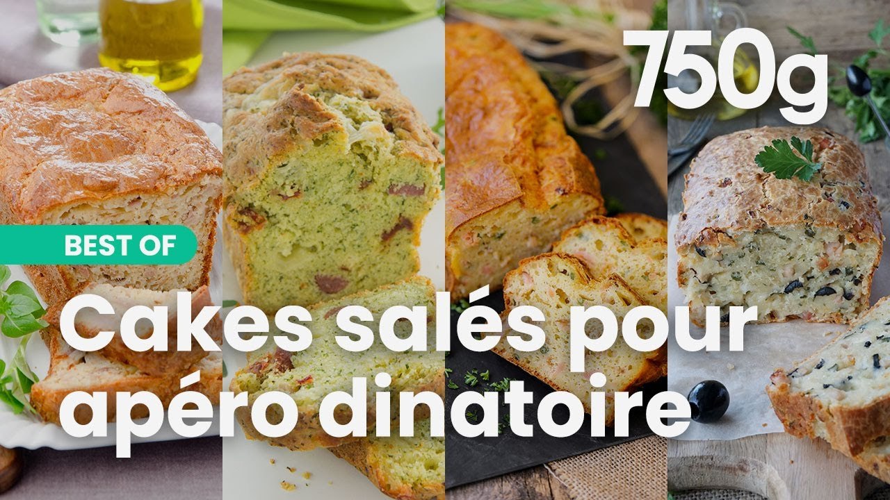 Les 4 meilleures recettes de cakes salés de Chef Damien pour un apéro dinatoire !
