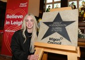 Olympic athlete unveils Walk of Fame star