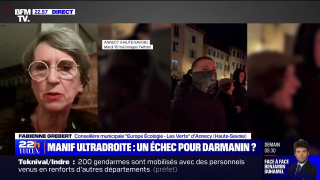 Défilé d'ultradroite à Annecy: Je m'étonne de ne pas avoir vu d'arrestations remarque Fabienne Grebert (conseillère municipale EELV d'Annecy)
