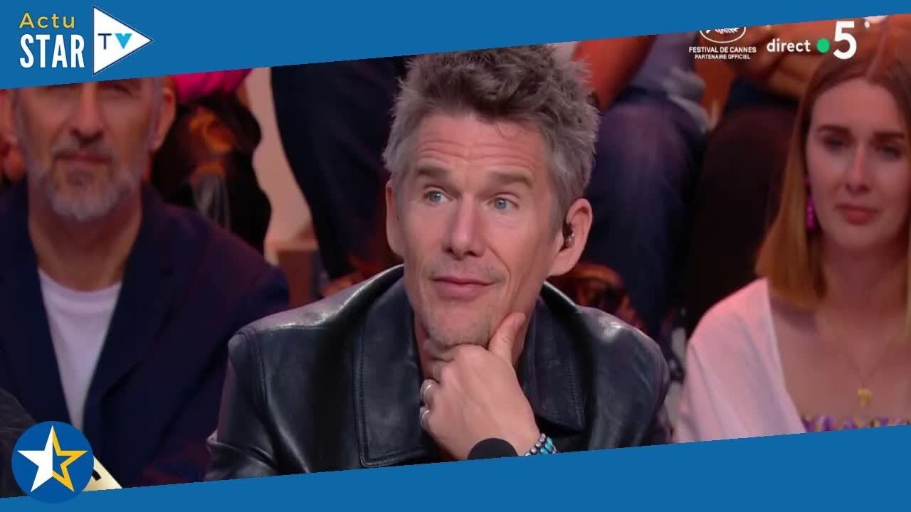 "C'est toujours interdit !" : Anne-Elisabeth Lemoine reprend Ethan Hawke, qui a fait une grosse boul
