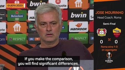 Download Video: Mourinho says reaching Europa League final a bigger accomplishment than Conference League win