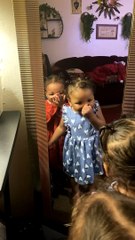 Twin Sisters Realize They Look Alike