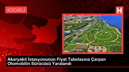 Video herunterladen: Akaryakıt İstasyonunun Fiyat Tabelasına Çarpan Otomobilin Sürücüsü Yaralandı