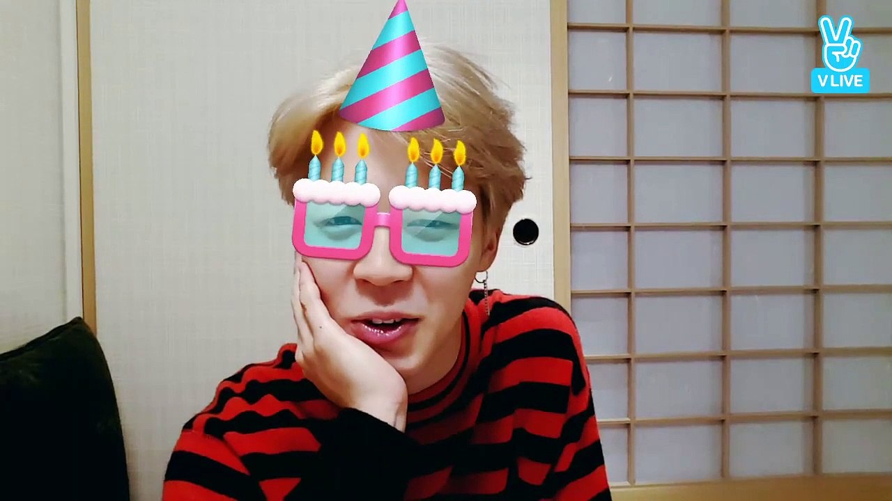 [ENG CC] 2017.10.14  BTS VLIVE JIMIN - 생일 축하합니다!