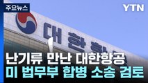 난기류 만난 대한항공-아시아나 합병...美 소송 검토 / YTN