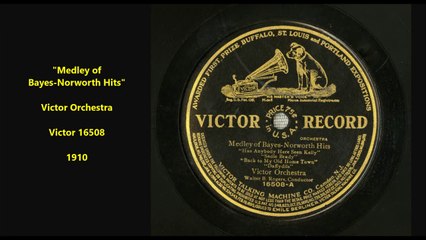 Medley of Nora Bayes & Jack Norworth Hits - Victor Orchestra (1910)