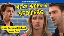 General Hospital Next Week Spoilers Joss Rages at Michael over Dex  May 22nd 26th