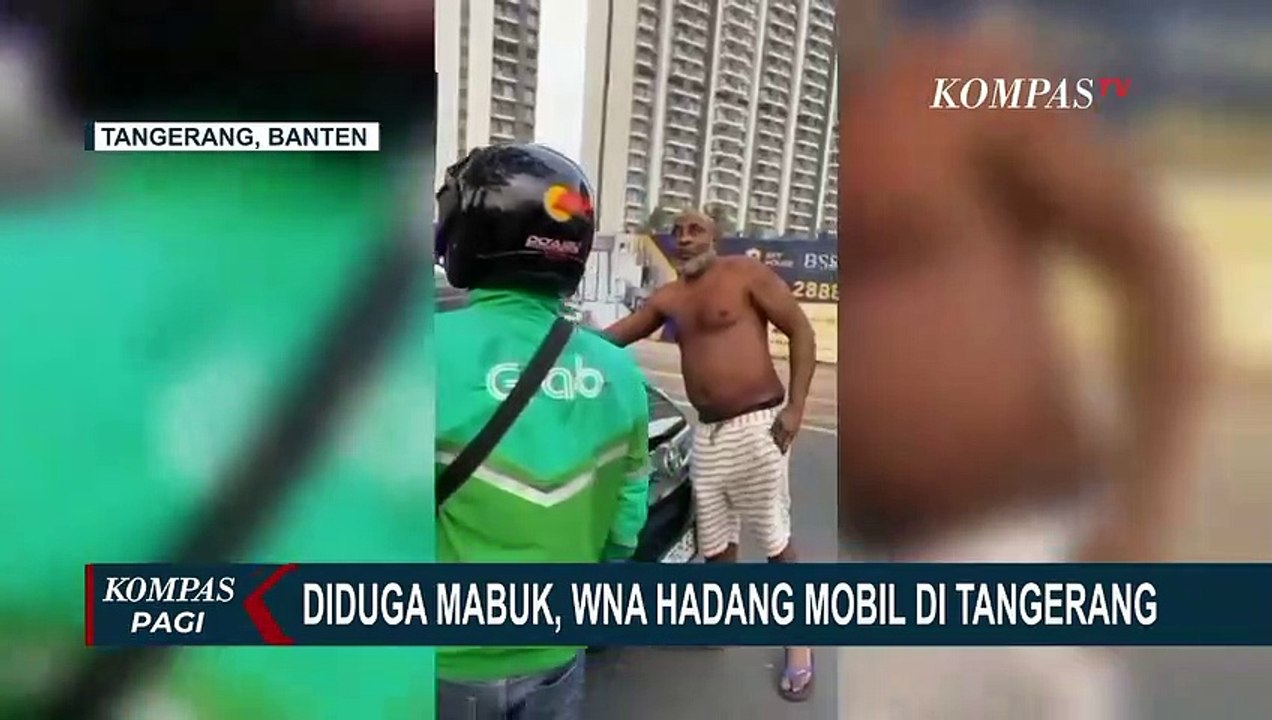 Diduga Mabuk, WNA Asal Afrik Barat Hadang Mobil Warga di Tangerang!