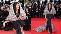 Cannes 2023 Red Carpet: Aishwarya Rai Dramatic Silver Gown Giant Hoodie Look Viral, ये तो बहु...