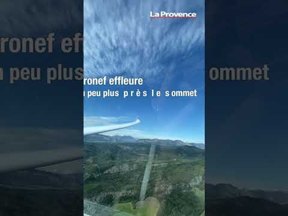 On a embarqué dans planeur à plus 2000 mètres d’altitude au dessus de Sisteron