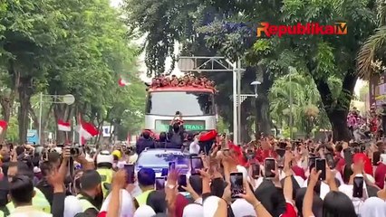 Pawai Kemenangan, Erick Thohir: Ayo Bangkitkan Sepak Bola Indonesia