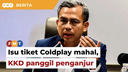 Isu tiket mahal, KKD akan panggil penganjur konsert Coldplay
