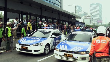 CAKARTA - Endonezya'da Asya Oyunları'nda altın madalya kazanan sporcular için geçit töreni düzenlendi