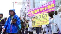 Watch: Protesters denounce G7 as leaders visit Hiroshima Peace park