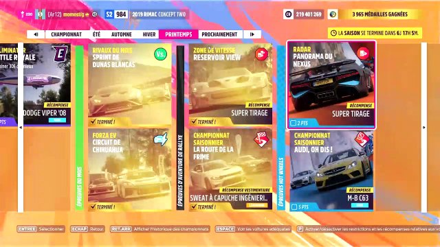 Forza Horizon 5 radar panorama du nexus