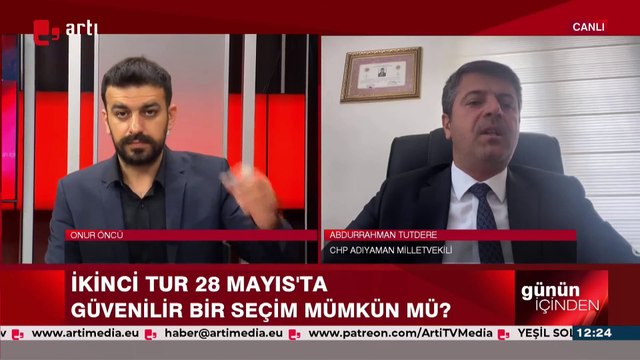 CHP Adıyaman Milletvekili Tutdere: Halkımıza çağrımdır, herkesi sandığa davet ediyorum.