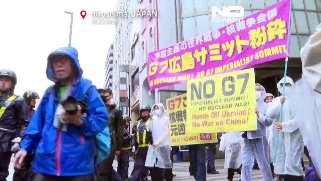 G7 a Hiroshima, in Giappone: proteste contro il summit imperialista