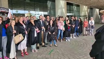 Concentración de letrados en la Ciudad de la Justicia