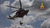 Maltempo, nuovi soccorsi in elicottero dei Vigili del Fuoco