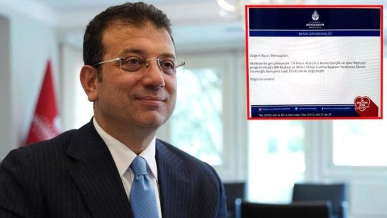İBB Başkanı İmamoğlu, miting davetiyesinde kendisi için "Millet İttifakı Cumhurbaşkanı Yardımcısı" ifadesini kullandı