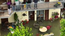 Lugo ? completamente inondata persone ai piani alti delle case