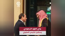 ولي العهد السعودي يستقبل الرئيس المصري