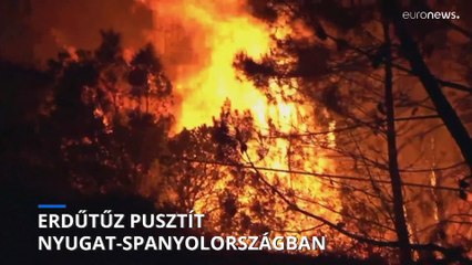 Erdőtüzek pusztítanak Spanyolországban