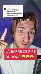 La barre de rire du jour.