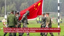 Komiker macht Witze über Chinas Militär und bekommt Geldstrafe von 2 Millionen US-Dollar