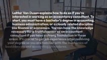 LaMar Van Dusen's Tips on Becoming a Consultant for Accountants