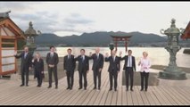 I leader del G7 al santuario di Itsukushima sull'isola Miyajima