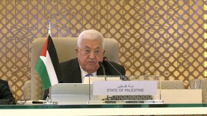 الرئيس الفلسطيني: نطالب المجتمع الدولي بتوفير الحماية للشعب الفلسطيني  #العربية #قمة_جدة