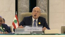 رئيس الوزراء اللبناني: ندعو لوضع خارطة طريق لعودة السوريين إلى أراضيهم  #العربية #قمة_جدة