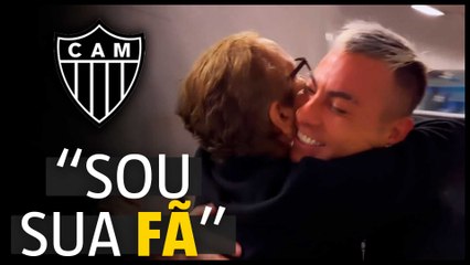 Atlético: torcedor se emociona ao encontrr Vargas