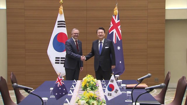 尹, 호주 총리와 회담 방산협력 확대 ...연쇄 회담 시작 / YTN