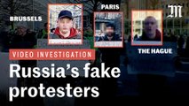 Video investigation: How Russia staged fake anti-Ukraine protests in Paris, Brussels and The Hague