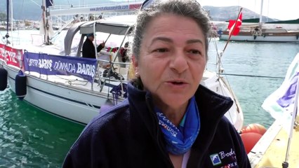 MUĞLA - Kadın yelkencilerden Cumhuriyet'in 100'üncü yılı seyri