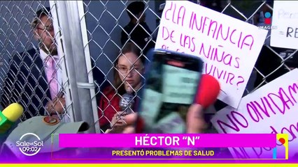 CANCELAN nuevamente audiencia de Héctor N por problemas estomacales