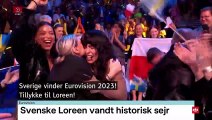 Svenske Loreen vandt historisk sejr - Eurovision | TV Avisen - 14 Maj 2023 | DRTV - Danmarks Radio