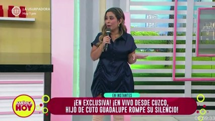 Cuto Guadalupe Su hijo no aprueba reaccin ante ampay de Charlene Castro